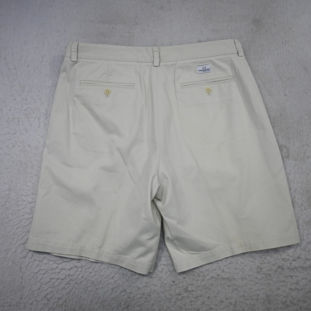 Vineyard Vines Club Short Mens 36 Tan Cotton Twill Chino Casual Pockets - Picture 5 of 9